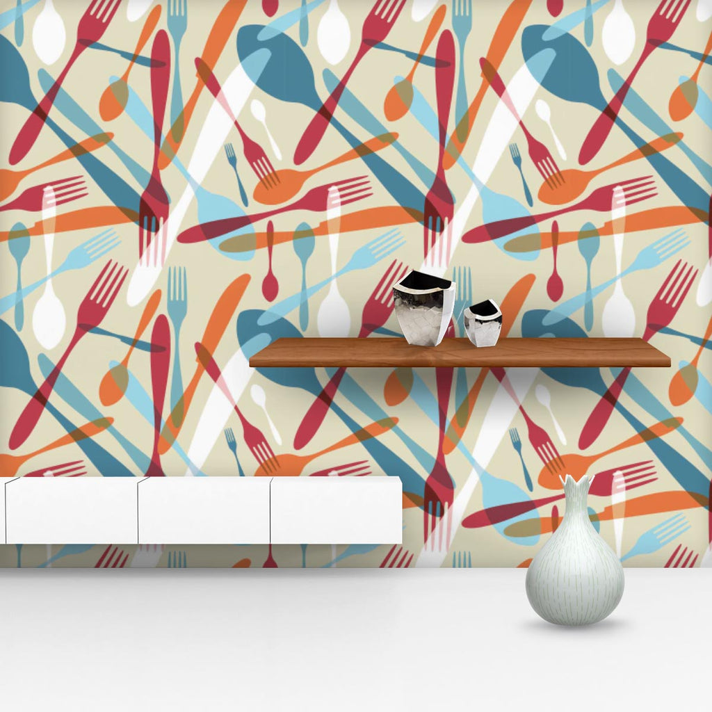 Knife & Spoon Wallpaper Roll-Wallpapers Peel & Stick-WAL_PA-IC 5007219 IC 5007219, Abstract Expressionism, Abstracts, Beverage, Cuisine, Food, Food and Beverage, Food and Drink, Icons, Illustrations, Kitchen, Patterns, Semi Abstract, Signs and Symbols, Symbols, knife, spoon, wallpaper, roll, pattern, bistro, seamless, abstract, background, cafe, card, celebrate, celebration, collection, cook, cooking, cutlery, decoration, dining, dinner, eat, equipment, fork, gift, gourmet, greeting, icon, illustration, inv