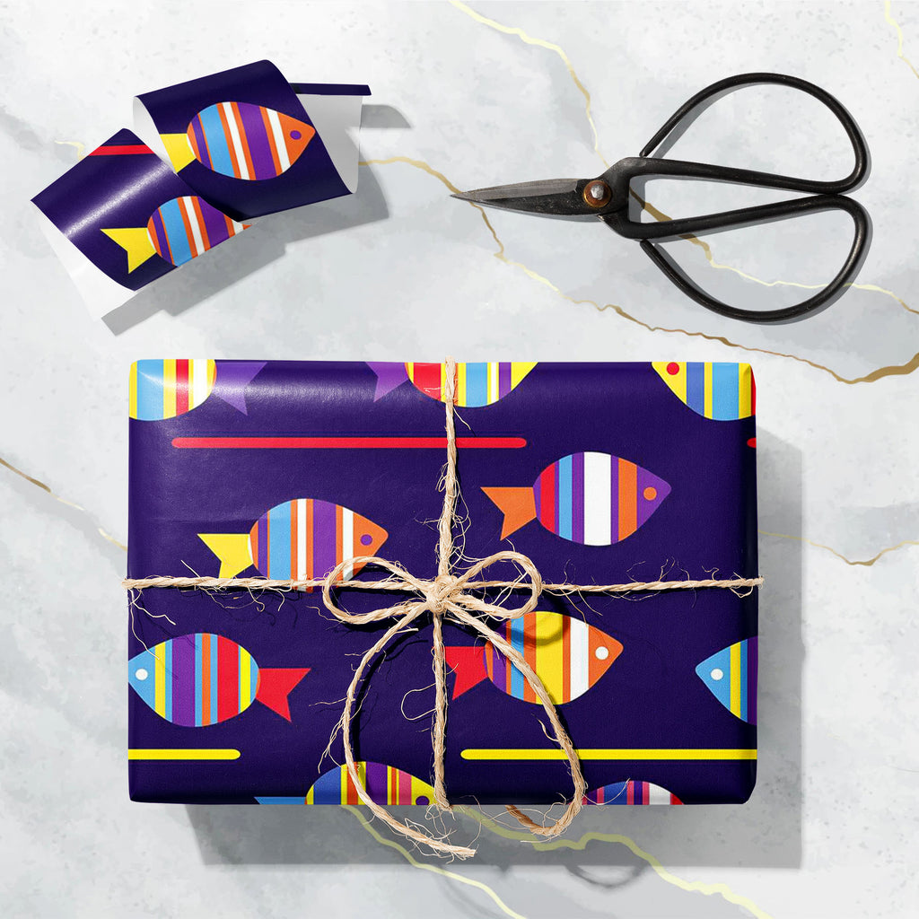 Colourful Fishes Art & Craft Gift Wrapping Paper-Wrapping Papers-WRP_PP-IC 5007222 IC 5007222, Animals, Animated Cartoons, Art and Paintings, Baby, Birds, Caricature, Cartoons, Children, Decorative, Digital, Digital Art, Fantasy, Graphic, Illustrations, Kids, Nature, Paintings, Patterns, Scenic, Signs, Signs and Symbols, colourful, fishes, art, craft, gift, wrapping, paper, fish, pattern, cartoon, animal, aquarium, aquatic, background, beautiful, blue, child, childish, cute, decor, decorated, deep, design, 