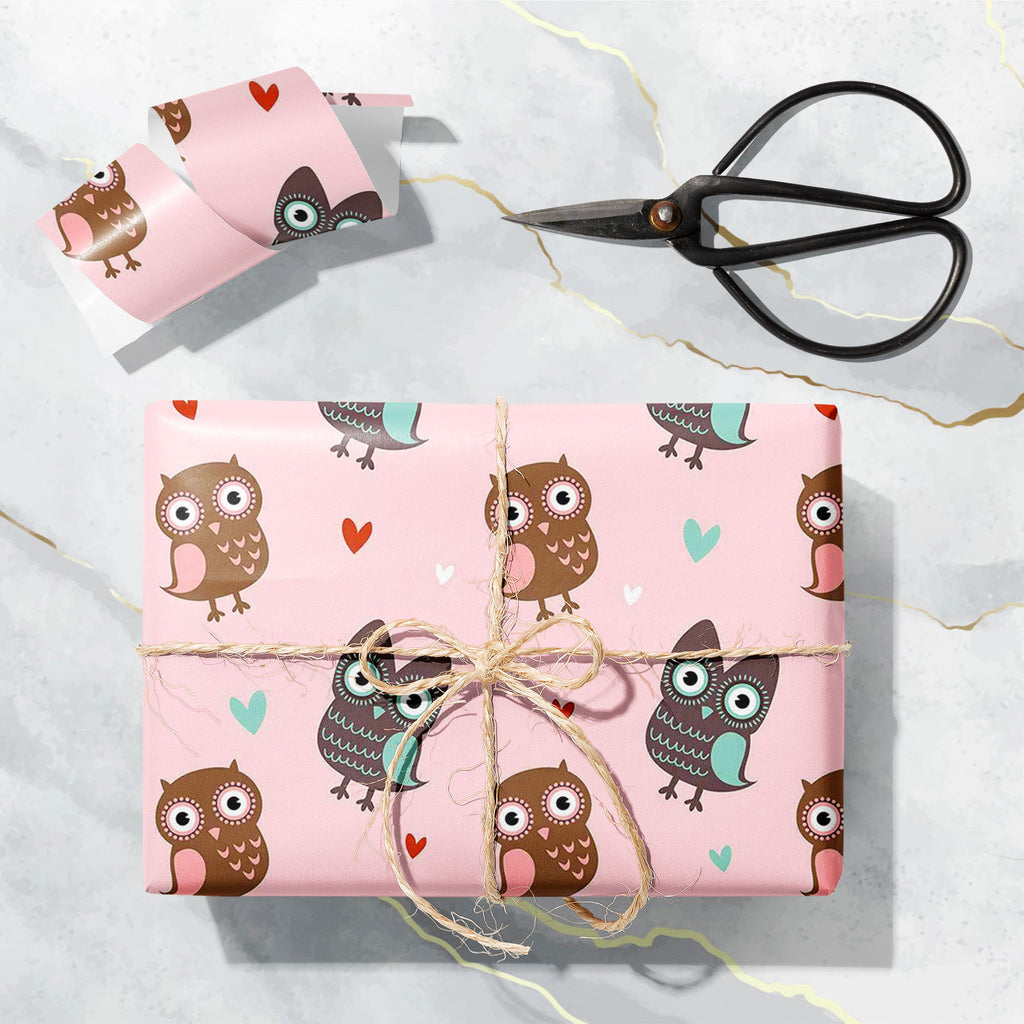Owls & Hearts Art & Craft Gift Wrapping Paper-Wrapping Papers-WRP_PP-IC 5007232 IC 5007232, Abstract Expressionism, Abstracts, Ancient, Animals, Animated Cartoons, Art and Paintings, Birds, Caricature, Cartoons, Decorative, Hearts, Historical, Holidays, Illustrations, Love, Medieval, Modern Art, Patterns, Retro, Romance, Semi Abstract, Signs, Signs and Symbols, Vintage, Wedding, owls, art, craft, gift, wrapping, paper, pattern, cute, owl, seamless, abstract, affair, animal, backdrop, background, beautiful, 
