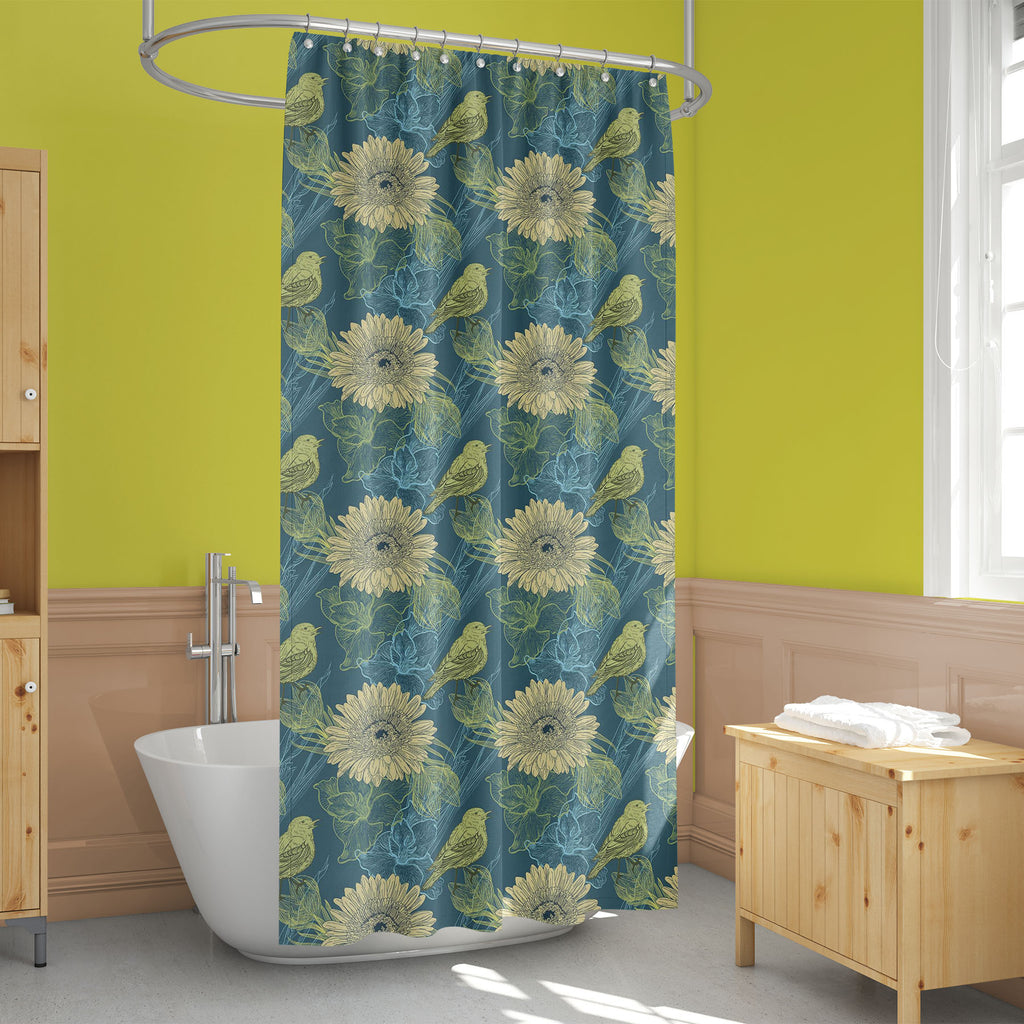 Handdrawn Birds Washable Waterproof Shower Curtain-Shower Curtains-CUR_SH_EL-IC 5007256 IC 5007256, Abstract Expressionism, Abstracts, Ancient, Animated Cartoons, Birds, Botanical, Caricature, Cartoons, Decorative, Digital, Digital Art, Fashion, Floral, Flowers, Graphic, Historical, Illustrations, Medieval, Nature, Patterns, Retro, Scenic, Semi Abstract, Signs, Signs and Symbols, Sketches, Vintage, Wildlife, handdrawn, washable, waterproof, shower, curtain, wallpaper, abstract, artistic, artwork, backdrop, 