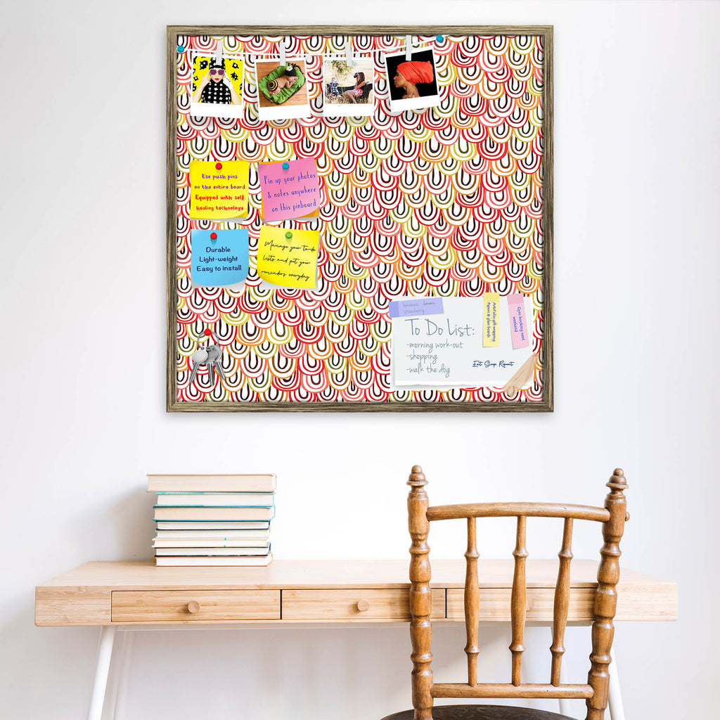 Abstract Doodles D1 Bulletin Board Notice Pin Board Soft Board | Framed - Bulletin Boards Framed - ArtzFolio.com