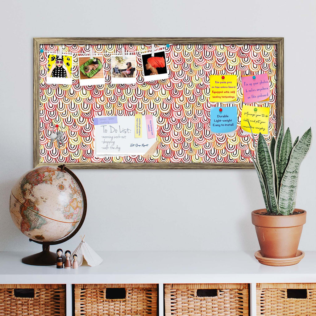 Abstract Doodles D1 Bulletin Board Notice Pin Board Soft Board | Framed - Bulletin Boards Framed - ArtzFolio.com