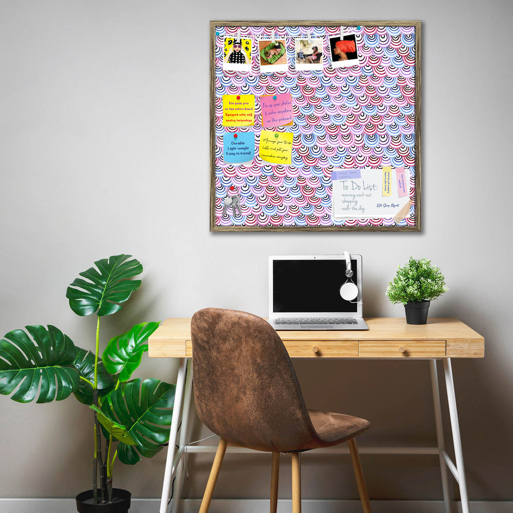Abstract Doodles D2 Bulletin Board Notice Pin Board Soft Board | Framed - Bulletin Boards Framed - ArtzFolio.com