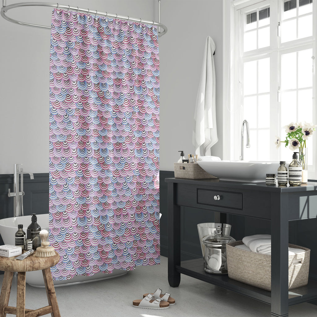 Abstract Doodles D2 Washable Waterproof Shower Curtain - Shower Curtains - ArtzFolio.com