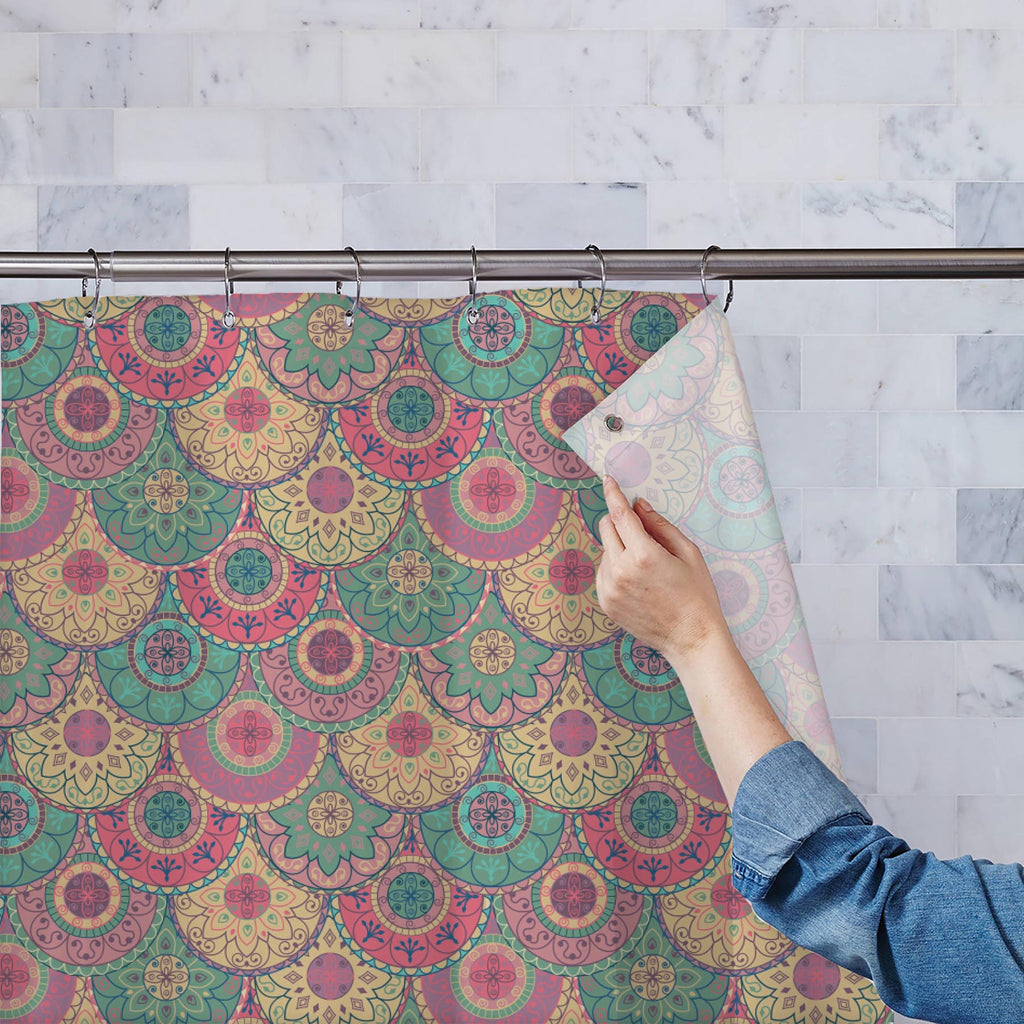 Pastel Circles Washable Waterproof Shower Curtain-Shower Curtains-CUR_SH_EL-IC 5007261 IC 5007261, Abstract Expressionism, Abstracts, Ancient, Art and Paintings, Botanical, Circle, Decorative, Digital, Digital Art, Drawing, Fashion, Floral, Flowers, Geometric, Geometric Abstraction, Graphic, Historical, Illustrations, Medieval, Modern Art, Nature, Paintings, Patterns, Retro, Semi Abstract, Signs, Signs and Symbols, Vintage, pastel, circles, washable, waterproof, shower, curtain, wallpaper, wallpapers, abstr