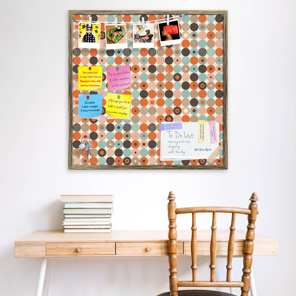 Abstract Retro D2 Bulletin Board Notice Pin Board Soft Board | Framed - Bulletin Boards Framed - ArtzFolio.com