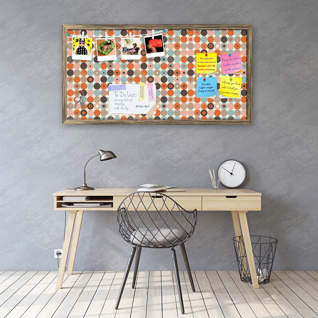Abstract Retro D2 Bulletin Board Notice Pin Board Soft Board | Framed - Bulletin Boards Framed - ArtzFolio.com
