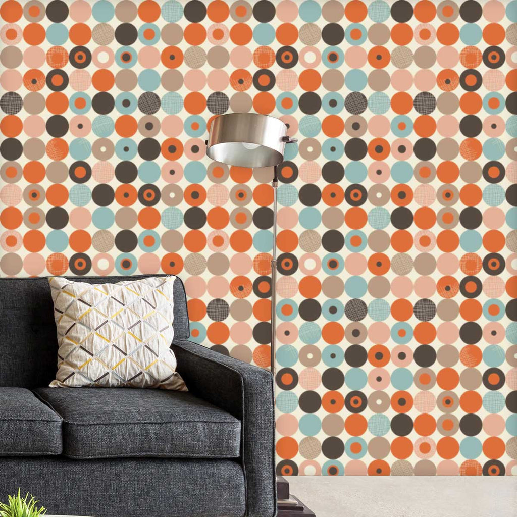 Abstract Retro D2 Wallpaper Roll - Wallpapers Peel & Stick - ArtzFolio.com