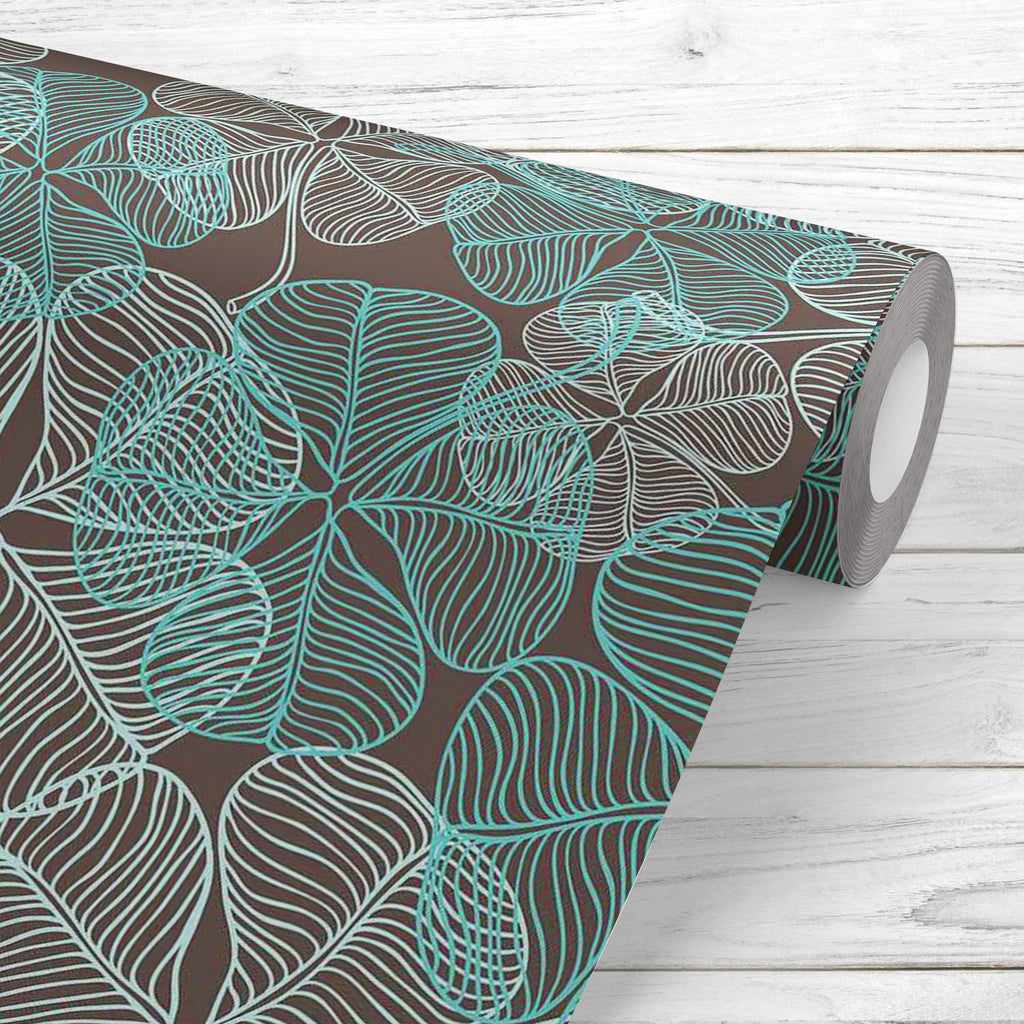 Clover Wallpaper Roll-Wallpapers Peel & Stick-WAL_PA-IC 5007267 IC 5007267, Abstract Expressionism, Abstracts, Ancient, Art and Paintings, Black, Black and White, Botanical, Culture, Decorative, Ethnic, Floral, Flowers, Historical, Illustrations, Medieval, Nature, Patterns, Semi Abstract, Traditional, Tribal, Vintage, Wedding, White, Wooden, World Culture, clover, wallpaper, roll, pattern, abstract, background, art, backdrop, botany, color, decor, element, fabric, flower, foliage, forest, gray, illustration