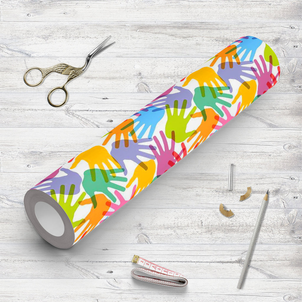 Handprint Wallpaper Roll-Wallpapers Peel & Stick-WAL_PA-IC 5007280 IC 5007280, Abstract Expressionism, Abstracts, Baby, Black and White, Business, Children, Kids, Patterns, People, Retro, Semi Abstract, Signs, Signs and Symbols, Symbols, White, handprint, wallpaper, roll, abstract, background, child, collection, color, colorful, concept, cooperation, design, dirty, finger, fingerprint, freedom, group, hand, print, handshake, human, imprint, ink, isolated, multicolored, painted, palm, paper, partnership, par