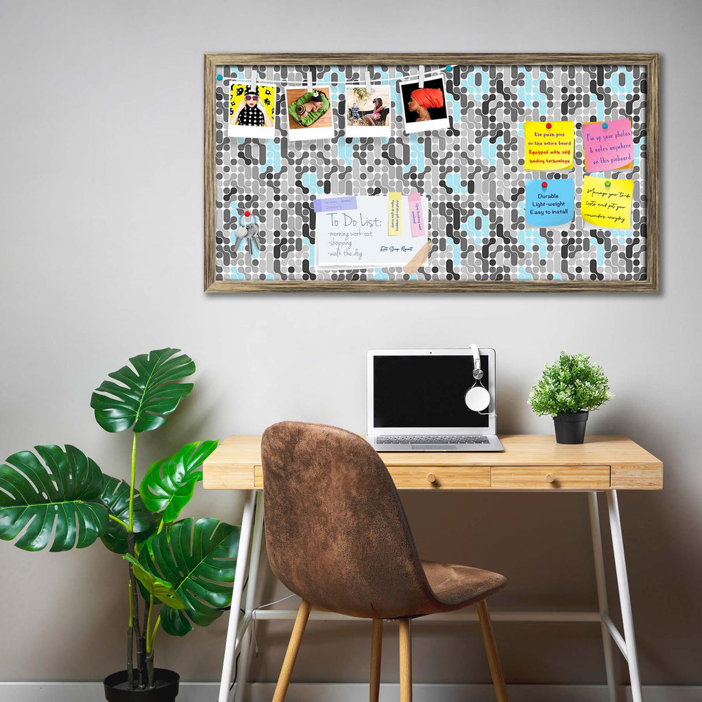 Abstract Geometric D2 Bulletin Board Notice Pin Board Soft Board | Framed - Bulletin Boards Framed - ArtzFolio.com