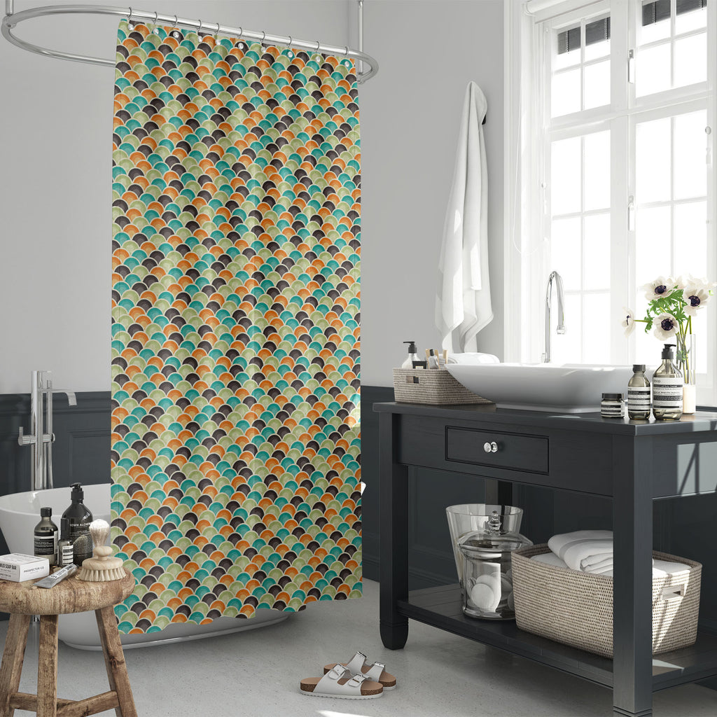 Retro Style D3 Washable Waterproof Shower Curtain-Shower Curtains-CUR_SH_EL-IC 5007290 IC 5007290, Abstract Expressionism, Abstracts, Ancient, Art and Paintings, Books, Circle, Decorative, Digital, Digital Art, Fashion, Geometric, Geometric Abstraction, Graphic, Historical, Illustrations, Medieval, Modern Art, Patterns, Retro, Semi Abstract, Signs, Signs and Symbols, Urban, Vintage, style, d3, washable, waterproof, shower, curtain, wallpaper, interior, design, abstract, art, backdrop, background, color, col