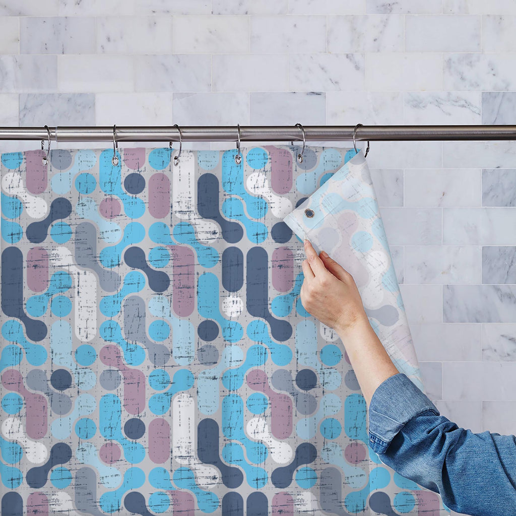 Retro Style D4 Washable Waterproof Shower Curtain-Shower Curtains-CUR_SH_EL-IC 5007291 IC 5007291, Abstract Expressionism, Abstracts, Ancient, Art and Paintings, Botanical, Circle, Decorative, Digital, Digital Art, Fashion, Floral, Flowers, Geometric, Geometric Abstraction, Graphic, Historical, Illustrations, Medieval, Modern Art, Nature, Patterns, Retro, Semi Abstract, Signs, Signs and Symbols, Vintage, style, d4, washable, waterproof, shower, curtain, pattern, wallpaper, seamless, modern, abstract, art, a