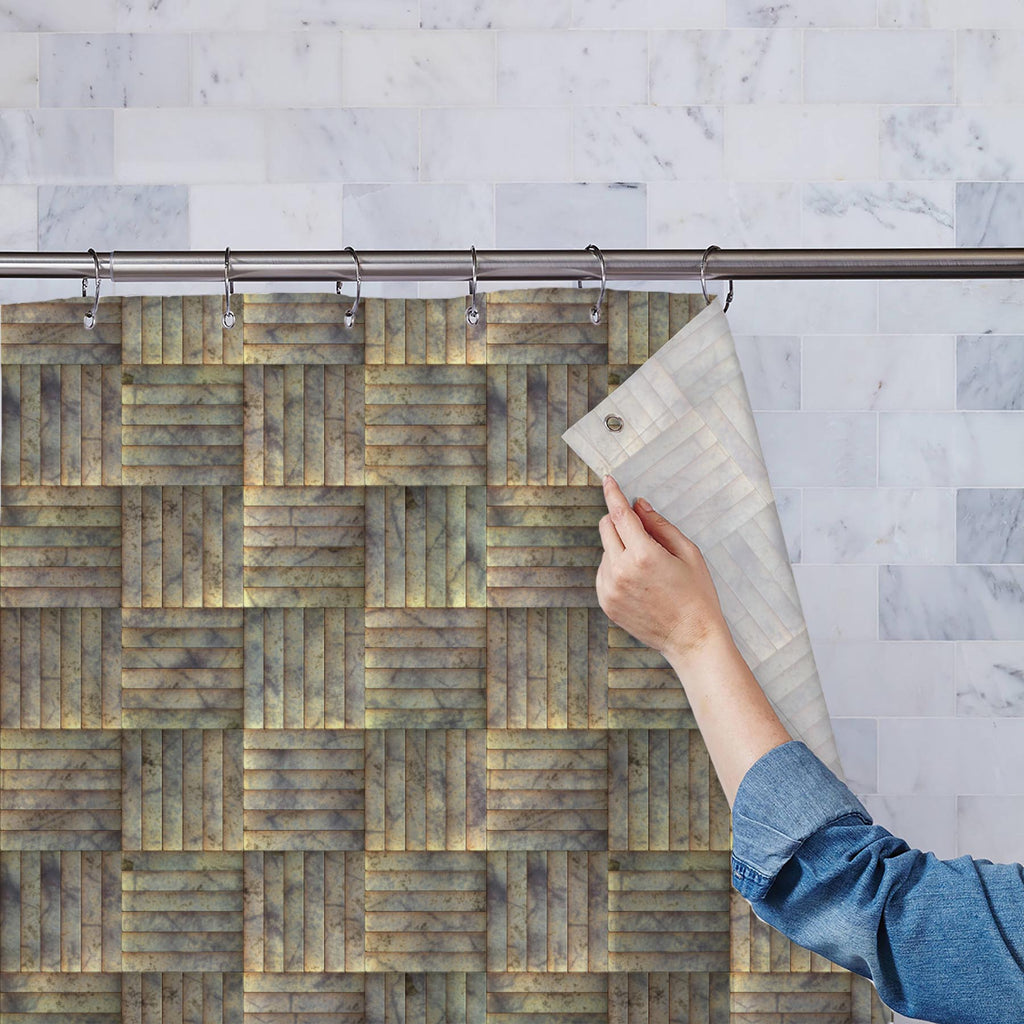 Tiled Art D4 Washable Waterproof Shower Curtain-Shower Curtains-CUR_SH_EL-IC 5007301 IC 5007301, Modern Art, Patterns, Signs, Signs and Symbols, Metallic, tiled, art, d4, washable, waterproof, shower, curtain, alloy, aluminium, aluminum, background, blank, bright, brushed, design, durable, empty, floor, grey, grunge, hard, heavy, highlight, industrial, industry, iron, lines, material, metal, modern, new, old, plate, polished, reflection, reflective, rough, seamless, sheet, shiny, smooth, stainless, steel, s
