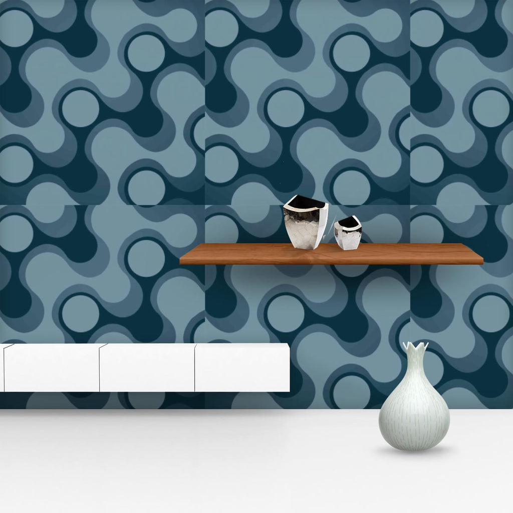 Abstract Retro D3 Wallpaper Roll - Wallpapers Peel & Stick - ArtzFolio.com