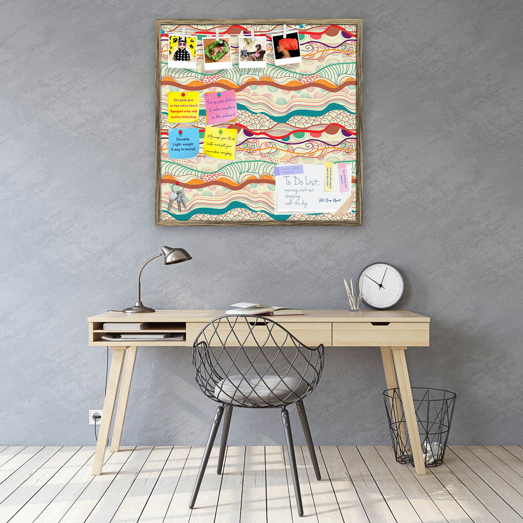 Waves Drawing Bulletin Board Notice Pin Board Soft Board | Framed-Bulletin Boards Framed-BLB_FR-IC 5007323 IC 5007323, Abstract Expressionism, Abstracts, Ancient, Art and Paintings, Black and White, Culture, Decorative, Drawing, Ethnic, Fantasy, Fashion, Folk Art, Geometric, Geometric Abstraction, Historical, Illustrations, Medieval, Patterns, Semi Abstract, Signs, Signs and Symbols, Traditional, Tribal, Vintage, White, World Culture, waves, bulletin, board, notice, pin, soft, framed, abstract, abstraction,