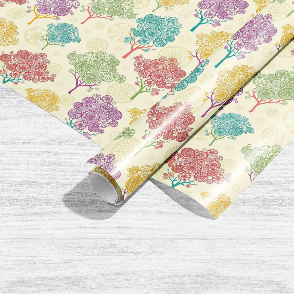 Abstract Trees Art & Craft Gift Wrapping Paper - Wrapping Papers - ArtzFolio.com