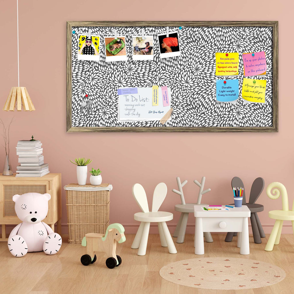 Abstract Pattern D3 Bulletin Board Notice Pin Board Soft Board | Framed - Bulletin Boards Framed - ArtzFolio.com