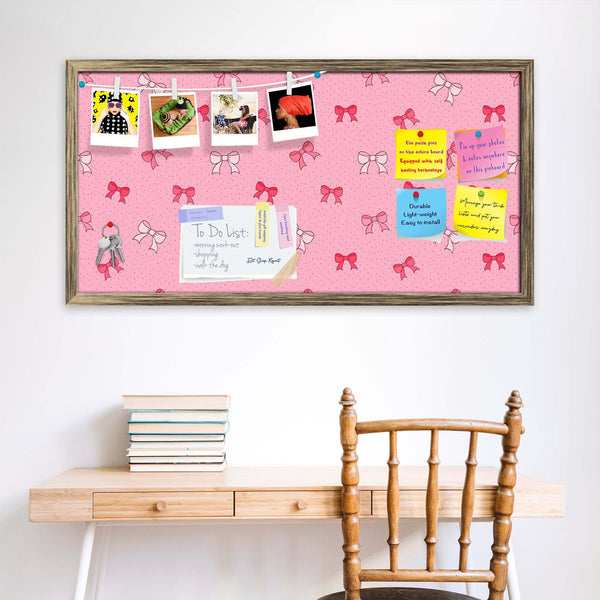 Pink Bows Bulletin Board Notice Pin Board Soft Board | Framed-Bulletin Boards Framed-BLB_FR-IC 5007345 IC 5007345, Ancient, Baby, Birthday, Black and White, Books, Children, Digital, Digital Art, Dots, Festivals and Occasions, Festive, Graphic, Hand Drawn, Historical, Holidays, Illustrations, Kids, Love, Medieval, Patterns, Retro, Romance, Signs, Signs and Symbols, Symbols, Vintage, White, pink, bows, bulletin, board, notice, pin, vision, soft, combo, with, thumb, push, pins, sticky, notes, antique, golden,