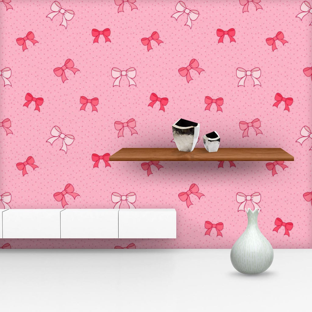 Pink Bows Wallpaper Roll-Wallpapers Peel & Stick-WAL_PA-IC 5007345 IC 5007345, Ancient, Baby, Birthday, Black and White, Books, Children, Digital, Digital Art, Dots, Festivals and Occasions, Festive, Graphic, Hand Drawn, Historical, Holidays, Illustrations, Kids, Love, Medieval, Patterns, Retro, Romance, Signs, Signs and Symbols, Symbols, Vintage, White, pink, bows, wallpaper, roll, bow, background, birth, card, celebration, childish, color, cute, day, decor, decorate, decoration, design, elegant, element, 