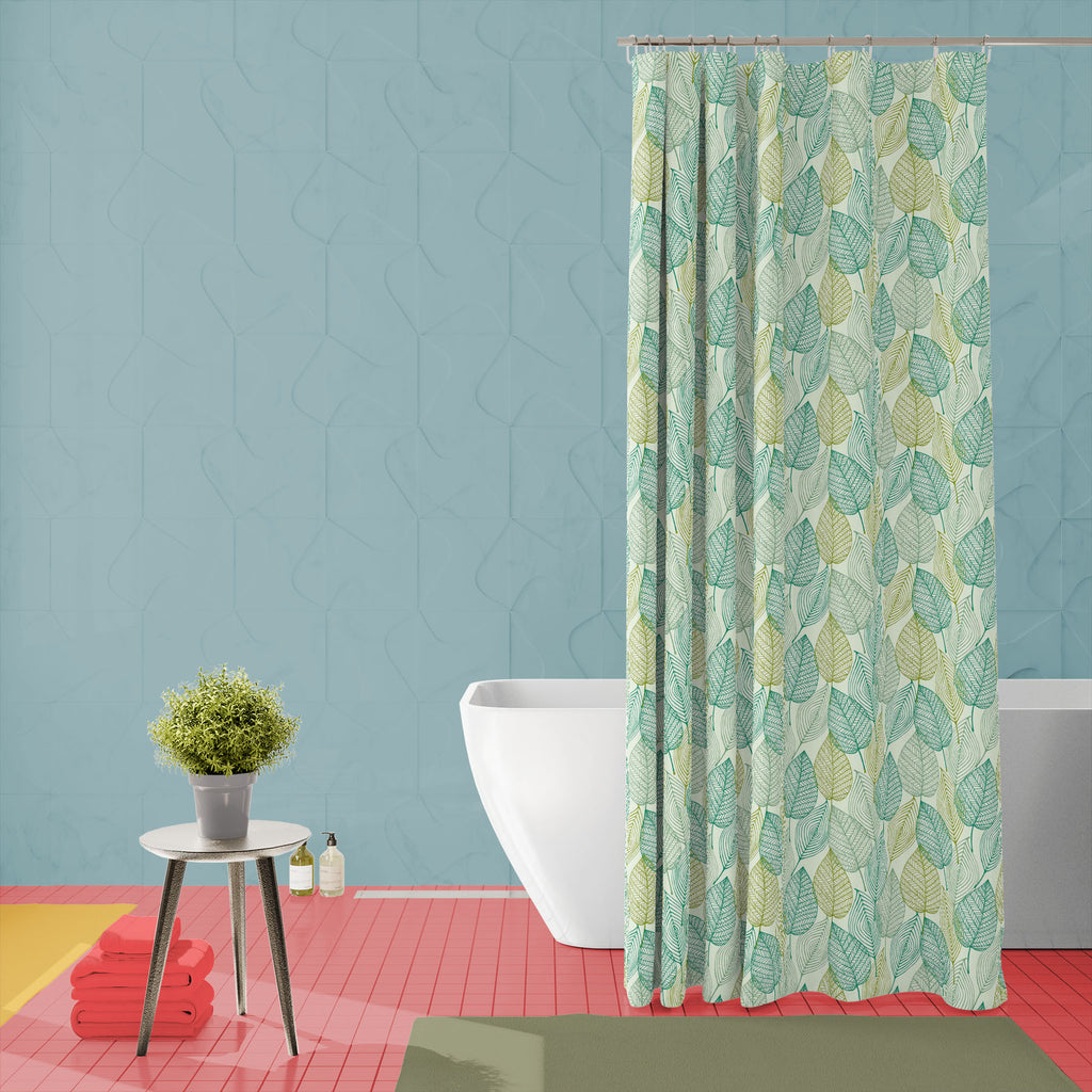 Ornamental Spring Washable Waterproof Shower Curtain-Shower Curtains-CUR_SH_EL-IC 5007358 IC 5007358, Art and Paintings, Botanical, Decorative, Floral, Flowers, Nature, Patterns, Retro, Scenic, Signs, Signs and Symbols, Urban, ornamental, spring, washable, waterproof, shower, curtain, leaves, abstract, background, art, design, blossom, blue, color, curly, decor, decoration, doodle, element, endless, fabric, flower, forest, funky, green, leaf, linear, mess, old, ornament, ornate, petal, print, repeat, seamle