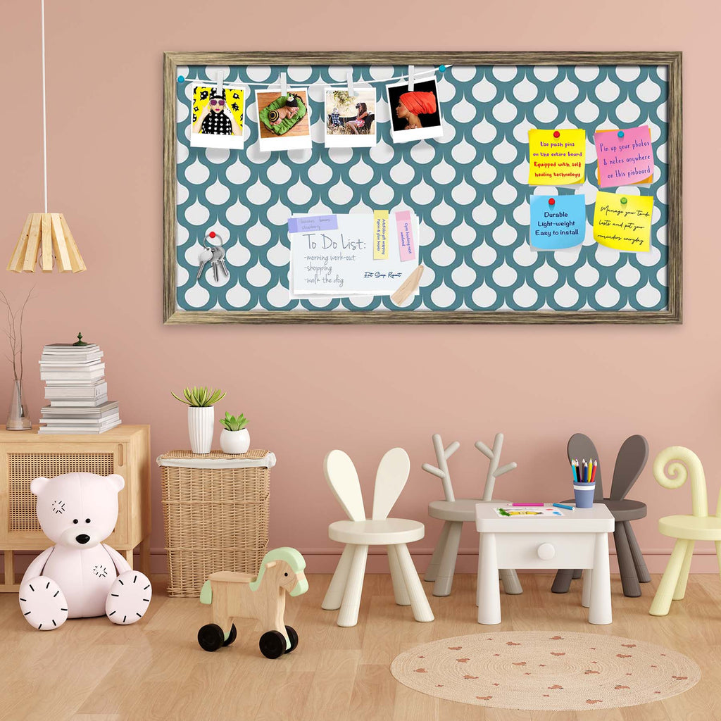 Abstract Ornament D2 Bulletin Board Notice Pin Board Soft Board | Framed - Bulletin Boards Framed - ArtzFolio.com