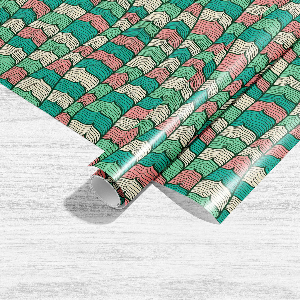 Abstract Waves D1 Art & Craft Gift Wrapping Paper - Wrapping Papers - ArtzFolio.com