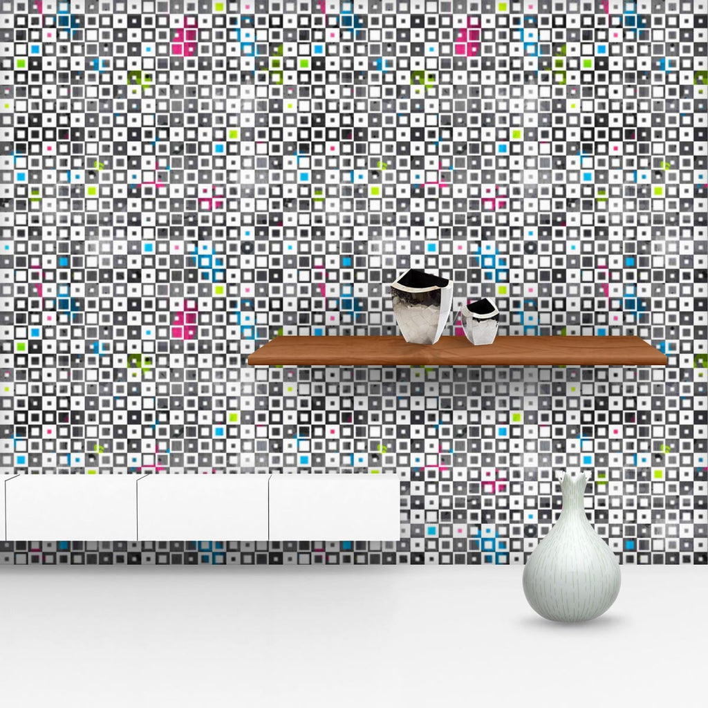 Grunge Squares D1 Wallpaper Roll-Wallpapers Peel & Stick-WAL_PA-IC 5007370 IC 5007370, Abstract Expressionism, Abstracts, Ancient, Art and Paintings, Baby, Children, Culture, Decorative, Diamond, Ethnic, Geometric, Geometric Abstraction, Historical, Illustrations, Kids, Medieval, Modern Art, Paintings, Patterns, Retro, Semi Abstract, Signs, Signs and Symbols, Symbols, Traditional, Triangles, Tribal, Vintage, World Culture, grunge, squares, d1, wallpaper, roll, abstract, argyle, backdrop, background, bright,