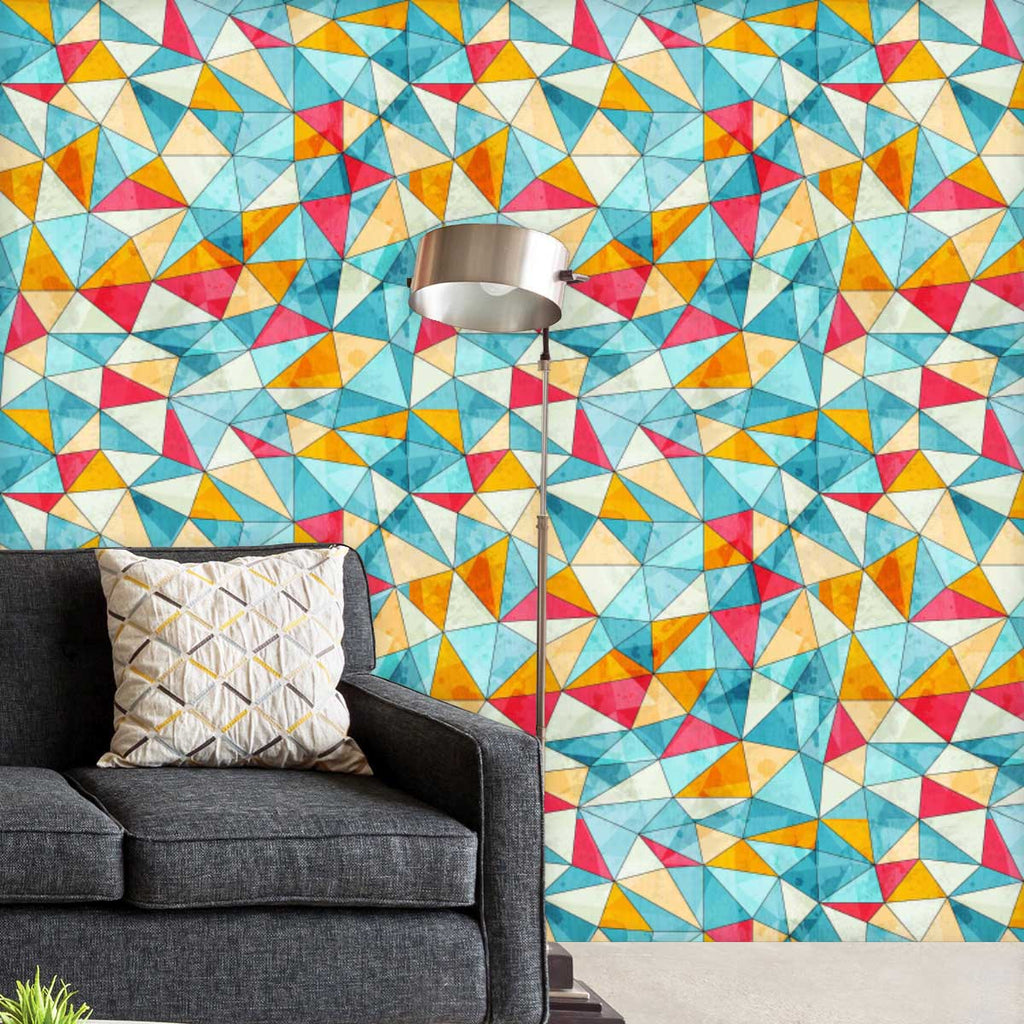 Vintage Triangles Wallpaper Roll-Wallpapers Peel & Stick-WAL_PA-IC 5007373 IC 5007373, Abstract Expressionism, Abstracts, African, Ancient, Art and Paintings, Culture, Drawing, Ethnic, Geometric, Geometric Abstraction, Historical, Illustrations, Medieval, Patterns, Semi Abstract, Signs, Signs and Symbols, Stripes, Traditional, Triangles, Tribal, Vintage, World Culture, wallpaper, roll, harlequin, abstract, africa, art, artistic, background, banner, brown, clothing, coffee, color, colorful, decoration, desig