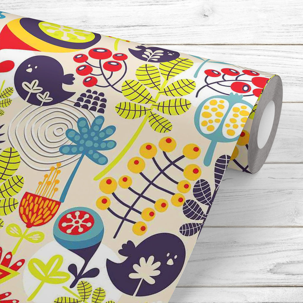 Birds & Flowers D5 Wallpaper Roll-Wallpapers Peel & Stick-WAL_PA-IC 5007379 IC 5007379, Abstract Expressionism, Abstracts, Ancient, Animals, Animated Cartoons, Birds, Botanical, Caricature, Cartoons, Decorative, Digital, Digital Art, Floral, Flowers, Graphic, Historical, Illustrations, Love, Medieval, Modern Art, Nature, Patterns, Retro, Romance, Scenic, Seasons, Semi Abstract, Signs, Signs and Symbols, Vintage, d5, wallpaper, roll, abstract, animal, backdrop, background, beautiful, beauty, berries, bird, b