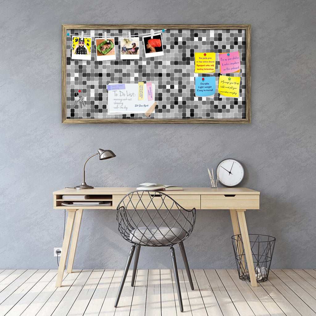 Black & White Square Bulletin Board Notice Pin Board Soft Board | Framed-Bulletin Boards Framed-BLB_FR-IC 5007380 IC 5007380, Abstract Expressionism, Abstracts, Art and Paintings, Black, Black and White, Books, Decorative, Digital, Digital Art, Fashion, Geometric, Geometric Abstraction, Graphic, Illustrations, Modern Art, Patterns, Retro, Semi Abstract, Signs, Signs and Symbols, White, square, bulletin, board, notice, pin, soft, framed, abstract, album, art, artistic, backdrop, background, book, cover, crea