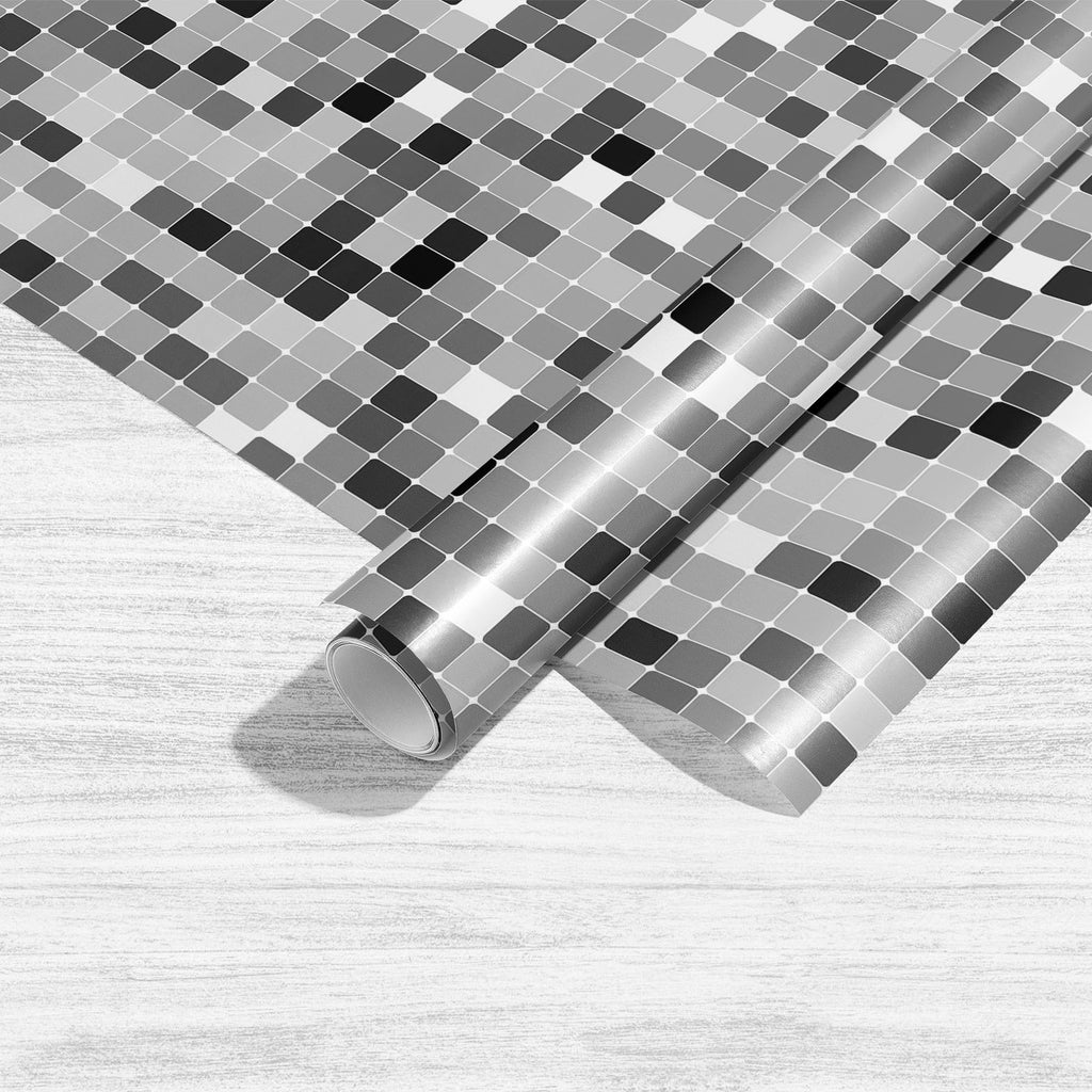 Black & White Square Art & Craft Gift Wrapping Paper-Wrapping Papers-WRP_PP-IC 5007380 IC 5007380, Abstract Expressionism, Abstracts, Art and Paintings, Black, Black and White, Books, Decorative, Digital, Digital Art, Fashion, Geometric, Geometric Abstraction, Graphic, Illustrations, Modern Art, Patterns, Retro, Semi Abstract, Signs, Signs and Symbols, White, square, art, craft, gift, wrapping, paper, abstract, album, artistic, backdrop, background, book, cover, creative, decor, decoration, design, element,