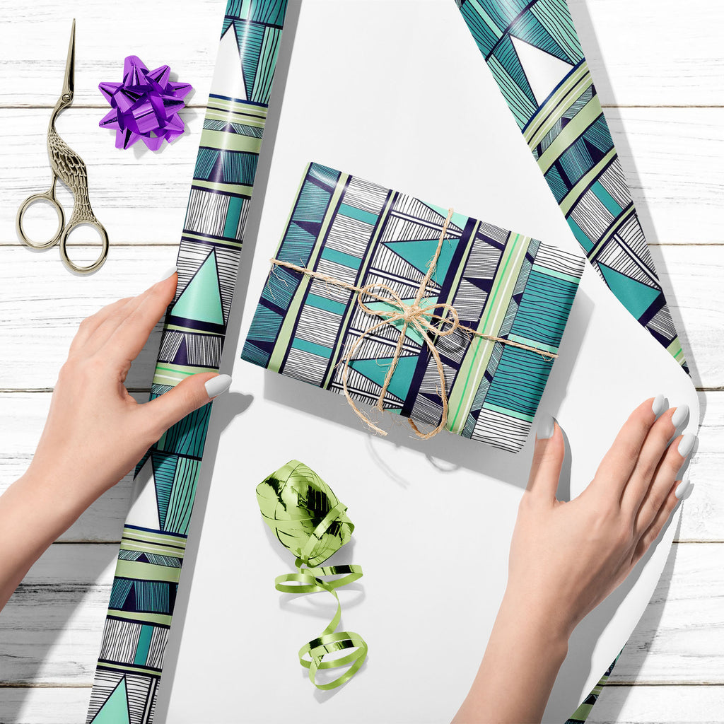 Tribal Art D4 Art & Craft Gift Wrapping Paper-Wrapping Papers-WRP_PP-IC 5007389 IC 5007389, Abstract Expressionism, Abstracts, Ancient, Black and White, Culture, Decorative, Drawing, Ethnic, Fantasy, Fashion, Folk Art, Geometric, Geometric Abstraction, Historical, Medieval, Patterns, Semi Abstract, Signs, Signs and Symbols, Stripes, Traditional, Triangles, Tribal, Vintage, White, World Culture, art, d4, craft, gift, wrapping, paper, abstract, abstraction, artistic, backdrop, background, blue, creative, deco