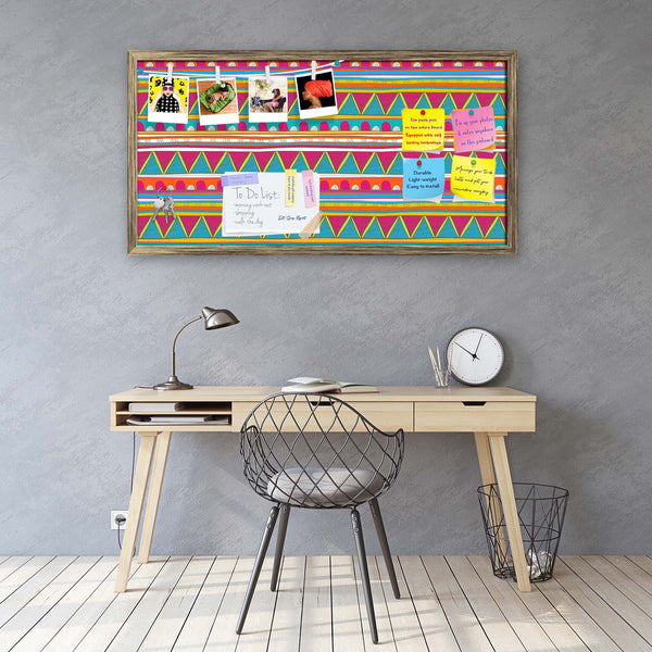 Tribal Art D5 Bulletin Board Notice Pin Board Soft Board | Framed-Bulletin Boards Framed-BLB_FR-IC 5007390 IC 5007390, Abstract Expressionism, Abstracts, Ancient, Culture, Decorative, Drawing, Ethnic, Fantasy, Fashion, Folk Art, Geometric, Geometric Abstraction, Historical, Illustrations, Medieval, Mexican, Patterns, Semi Abstract, Signs, Signs and Symbols, Stripes, Traditional, Triangles, Tribal, Vintage, World Culture, art, d5, bulletin, board, notice, pin, vision, soft, combo, with, thumb, push, pins, st