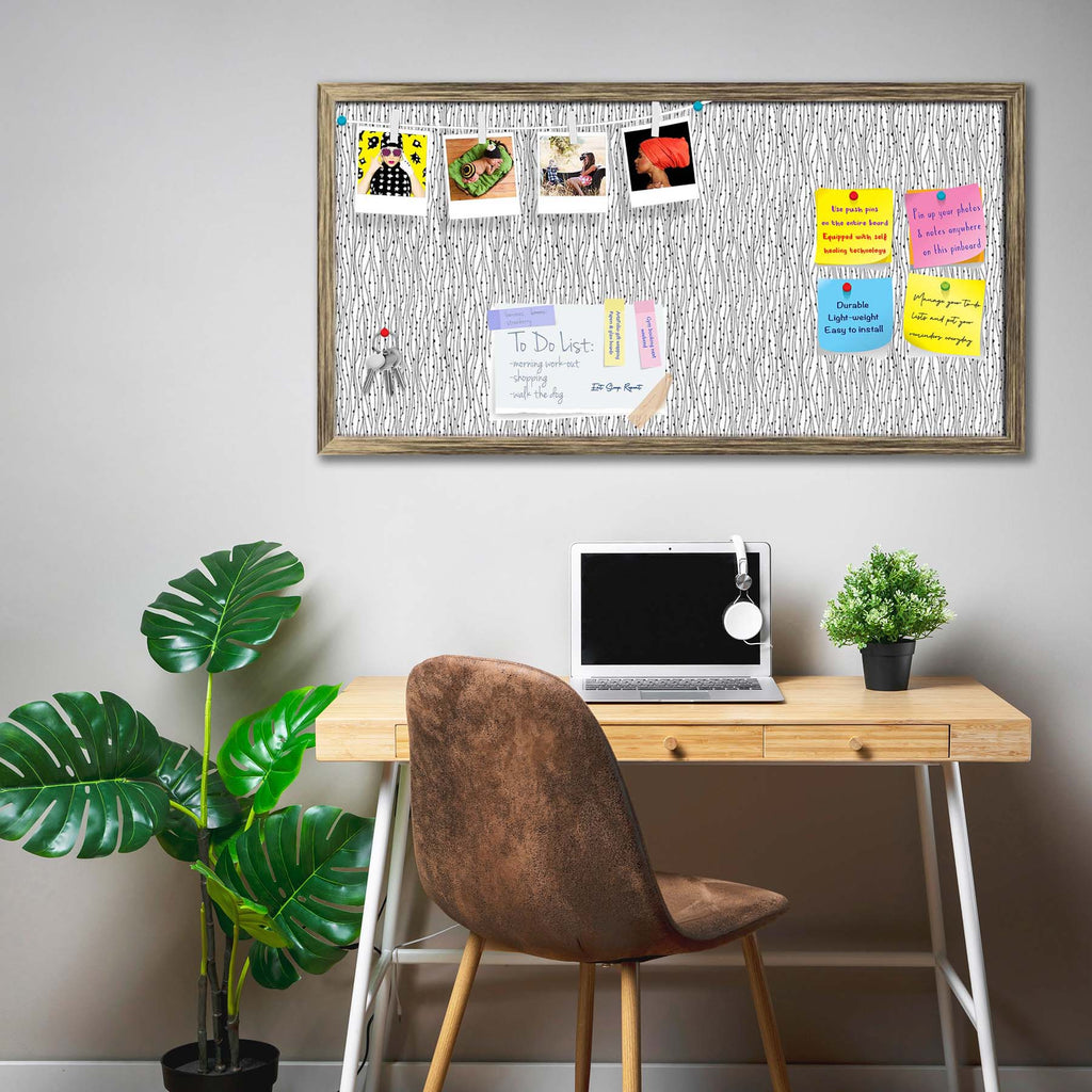 Abstract Style D2 Bulletin Board Notice Pin Board Soft Board | Framed - Bulletin Boards Framed - ArtzFolio.com