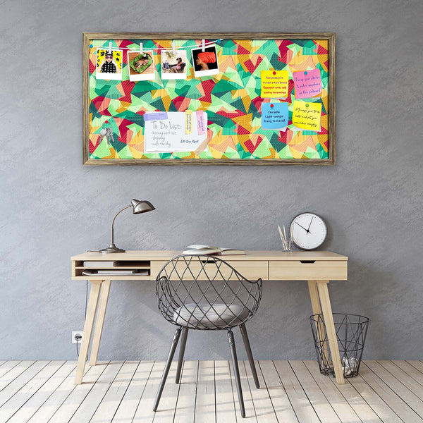 Retro Mosaic Bulletin Board Notice Pin Board Soft Board | Framed-Bulletin Boards Framed-BLB_FR-IC 5007430 IC 5007430, Abstract Expressionism, Abstracts, Art and Paintings, Decorative, Diamond, Digital, Digital Art, Fantasy, Fashion, Geometric, Geometric Abstraction, Graphic, Hipster, Illustrations, Modern Art, Patterns, Retro, Semi Abstract, Signs, Signs and Symbols, Triangles, mosaic, bulletin, board, notice, pin, vision, soft, combo, with, thumb, push, pins, sticky, notes, antique, golden, frame, abstract