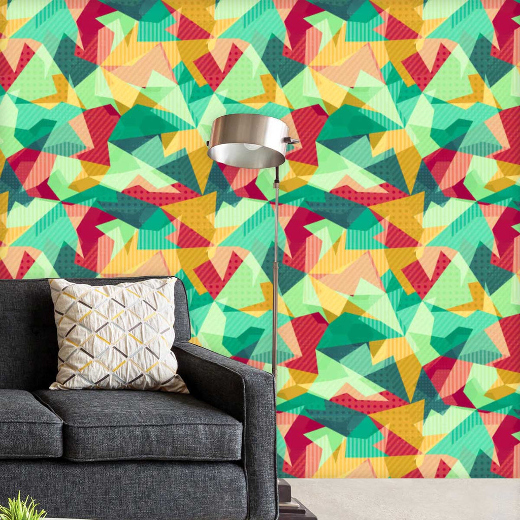 Retro Mosaic Wallpaper Roll-Wallpapers Peel & Stick-WAL_PA-IC 5007430 IC 5007430, Abstract Expressionism, Abstracts, Art and Paintings, Decorative, Diamond, Digital, Digital Art, Fantasy, Fashion, Geometric, Geometric Abstraction, Graphic, Hipster, Illustrations, Modern Art, Patterns, Retro, Semi Abstract, Signs, Signs and Symbols, Triangles, mosaic, wallpaper, roll, abstract, art, artistic, artwork, backdrop, background, banner, card, cell, color, colorful, composition, connection, cool, cover, crystal, de