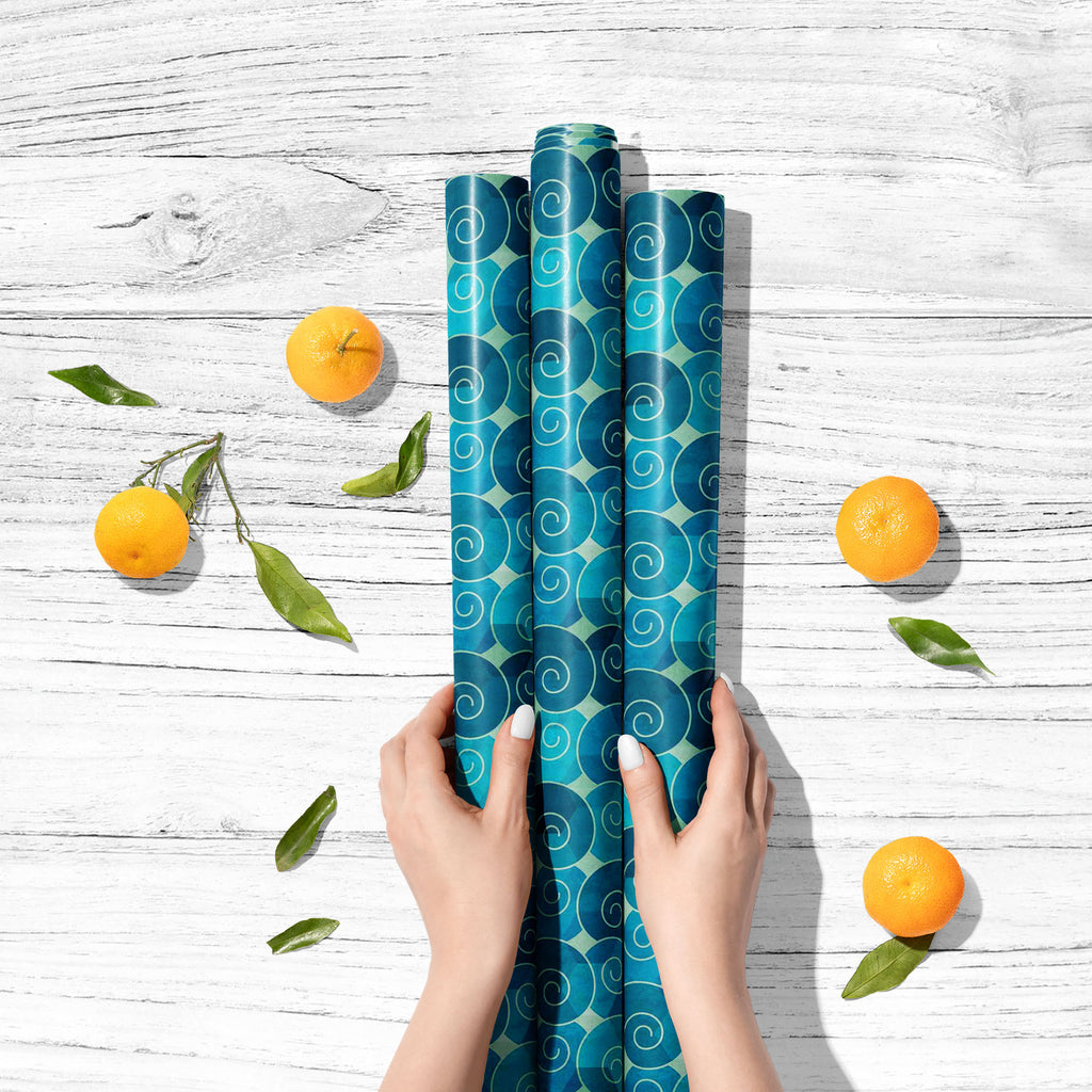 Spiral Waves Art & Craft Gift Wrapping Paper-Wrapping Papers-WRP_PP-IC 5007431 IC 5007431, Abstract Expressionism, Abstracts, Ancient, Art and Paintings, Black and White, Botanical, Circle, Culture, Decorative, Digital, Digital Art, Ethnic, Fashion, Floral, Flowers, Graphic, Historical, Illustrations, Japanese, Medieval, Nature, Patterns, Retro, Scenic, Semi Abstract, Signs, Signs and Symbols, Symbols, Traditional, Tribal, Vintage, White, World Culture, spiral, waves, art, craft, gift, wrapping, paper, abst
