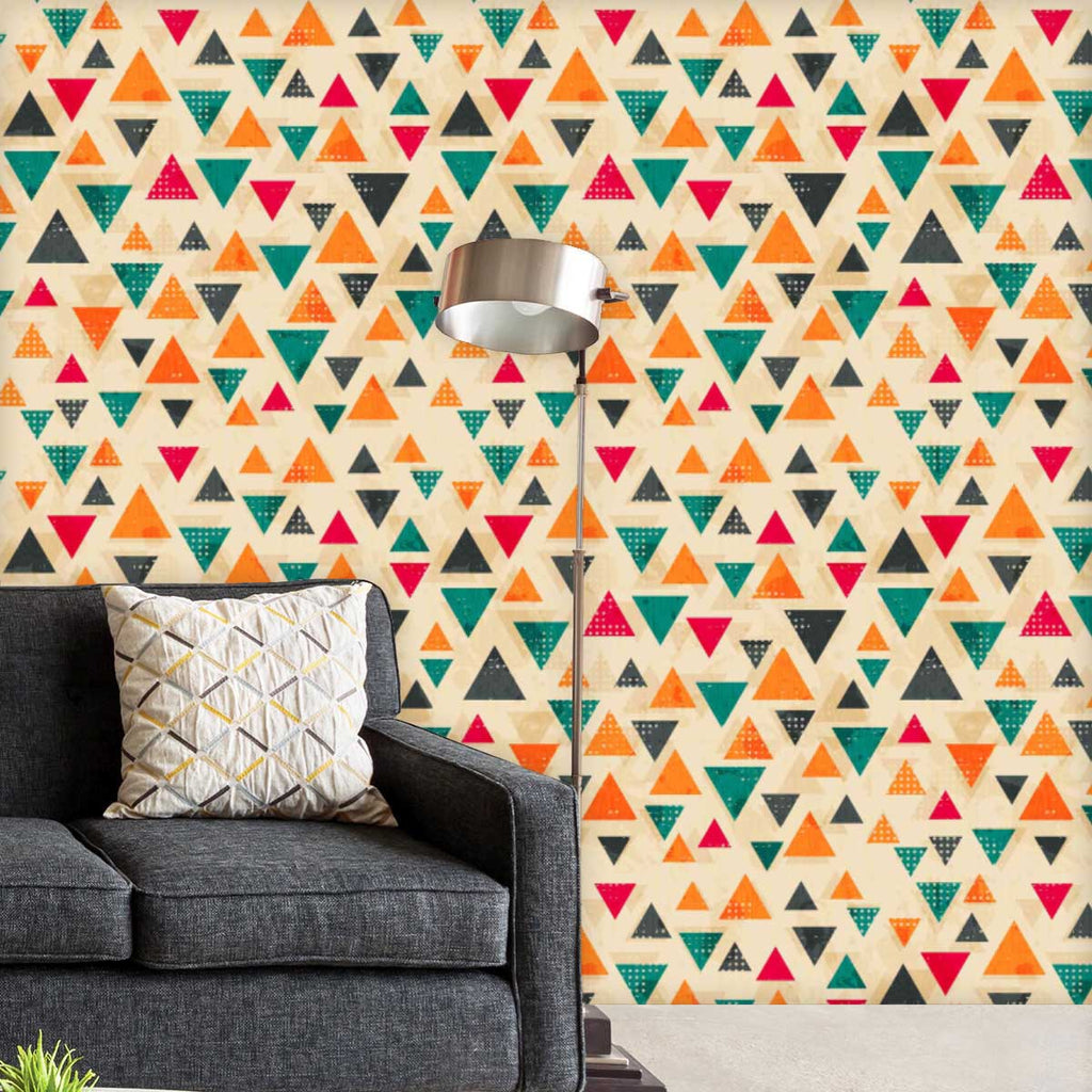 Vintage Triangle D1 Wallpaper Roll-Wallpapers Peel & Stick-WAL_PA-IC 5007432 IC 5007432, Abstract Expressionism, Abstracts, Ancient, Art and Paintings, Aztec, Black, Black and White, Books, Culture, Decorative, Digital, Digital Art, Ethnic, Fashion, Geometric, Geometric Abstraction, Graphic, Grid Art, Hipster, Historical, Illustrations, Medieval, Modern Art, Patterns, Retro, Semi Abstract, Signs, Signs and Symbols, Traditional, Triangles, Tribal, Vintage, World Culture, triangle, d1, wallpaper, roll, abstra
