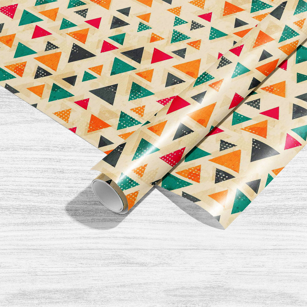 Vintage Triangle D1 Art & Craft Gift Wrapping Paper-Wrapping Papers-WRP_PP-IC 5007432 IC 5007432, Abstract Expressionism, Abstracts, Ancient, Art and Paintings, Aztec, Black, Black and White, Books, Culture, Decorative, Digital, Digital Art, Ethnic, Fashion, Geometric, Geometric Abstraction, Graphic, Grid Art, Hipster, Historical, Illustrations, Medieval, Modern Art, Patterns, Retro, Semi Abstract, Signs, Signs and Symbols, Traditional, Triangles, Tribal, Vintage, World Culture, triangle, d1, art, craft, gi