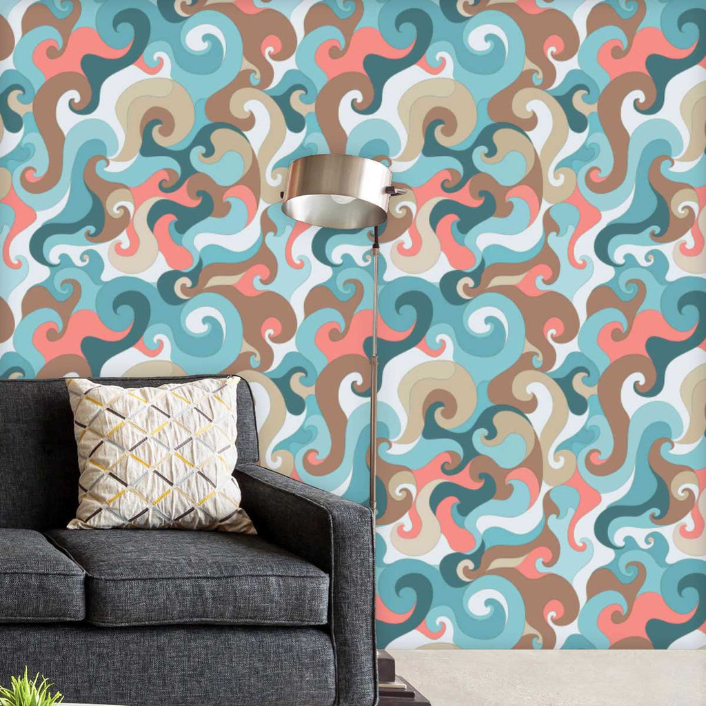 Waves Wallpaper Roll-Wallpapers Peel & Stick-WAL_PA-IC 5007438 IC 5007438, Abstract Expressionism, Abstracts, Art and Paintings, Decorative, Digital, Digital Art, Drawing, Geometric Abstraction, Graphic, Illustrations, Modern Art, Patterns, Semi Abstract, Signs, Signs and Symbols, Stripes, waves, wallpaper, roll, abstract, abstraction, anchor, aqua, art, backdrop, background, banner, beautiful, beauty, blue, bright, card, color, concept, cover, creative, curl, curve, decor, decoration, design, effect, eleme