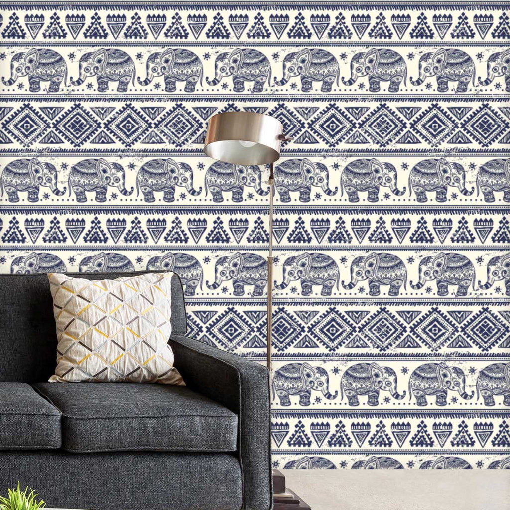 Ethnic Elephant Wallpaper Roll-Wallpapers Peel & Stick-WAL_PA-IC 5007449 IC 5007449, Abstract Expressionism, Abstracts, African, Allah, Ancient, Arabic, Art and Paintings, Aztec, Botanical, Culture, Ethnic, Fashion, Festivals and Occasions, Festive, Floral, Flowers, Historical, Illustrations, Indian, Islam, Mandala, Medieval, Mexican, Nature, Patterns, Retro, Semi Abstract, Signs, Signs and Symbols, Traditional, Tribal, Vintage, World Culture, elephant, wallpaper, roll, pattern, texture, arabesque, art, abs