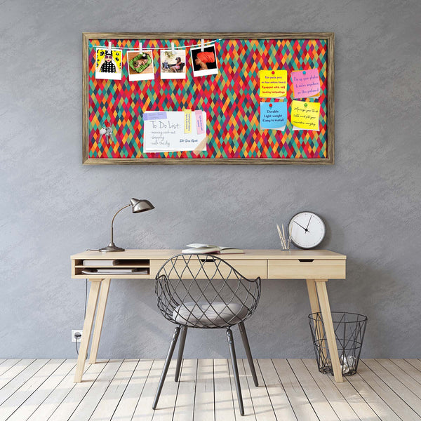 Diamond Tiles Bulletin Board Notice Pin Board Soft Board | Framed-Bulletin Boards Framed-BLB_FR-IC 5007450 IC 5007450, Abstract Expressionism, Abstracts, Ancient, Art and Paintings, Diamond, Digital, Digital Art, Fashion, Geometric, Geometric Abstraction, Graphic, Historical, Illustrations, Medieval, Modern Art, Paintings, Patterns, Retro, Semi Abstract, Signs, Signs and Symbols, Triangles, Vintage, tiles, bulletin, board, notice, pin, vision, soft, combo, with, thumb, push, pins, sticky, notes, antique, go