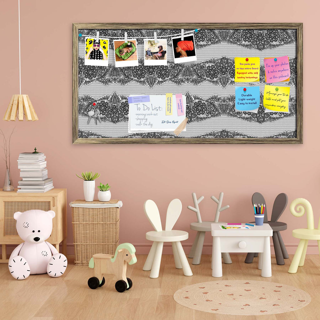 Black Lace Bulletin Board Notice Pin Board Soft Board | Framed-Bulletin Boards Framed-BLB_FR-IC 5007455 IC 5007455, Ancient, Art and Paintings, Black, Black and White, Botanical, Culture, Decorative, Ethnic, Fashion, Floral, Flowers, Historical, Hobbies, Holidays, Illustrations, Medieval, Nature, Patterns, Retro, Signs, Signs and Symbols, Traditional, Tribal, Vintage, Wedding, White, World Culture, lace, bulletin, board, notice, pin, soft, framed, pattern, textures, embroidery, art, backdrop, background, cl