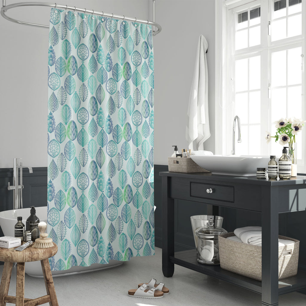 Watercolor Leaves Washable Waterproof Shower Curtain-Shower Curtains-CUR_SH_EL-IC 5007461 IC 5007461, Abstract Expressionism, Abstracts, Ancient, Art and Paintings, Botanical, Digital, Digital Art, Drawing, Fashion, Floral, Flowers, Graphic, Historical, Illustrations, Medieval, Nature, Paintings, Patterns, Scenic, Seasons, Semi Abstract, Signs, Signs and Symbols, Vintage, Watercolour, watercolor, leaves, washable, waterproof, shower, curtain, abstract, art, autumn, background, beauty, beige, blue, card, dec