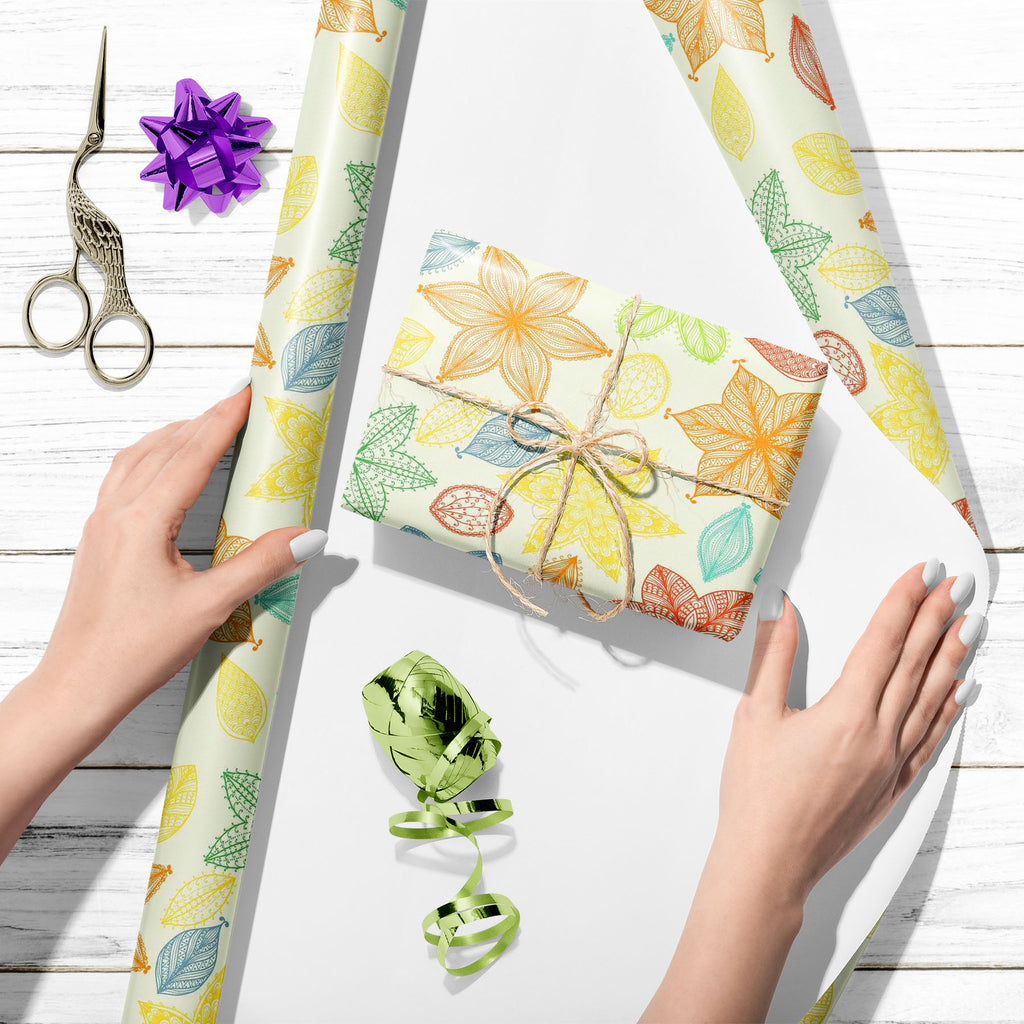 Ornate Leaves & Flowers Art & Craft Gift Wrapping Paper-Wrapping Papers-WRP_PP-IC 5007464 IC 5007464, Abstract Expressionism, Abstracts, Ancient, Art and Paintings, Botanical, Digital, Digital Art, Fashion, Floral, Flowers, Graphic, Historical, Illustrations, Medieval, Nature, Paintings, Patterns, Retro, Scenic, Seasons, Semi Abstract, Signs, Signs and Symbols, Vintage, ornate, leaves, art, craft, gift, wrapping, paper, abstract, background, beautiful, beauty, beige, blossom, blue, concept, contemporary, cr