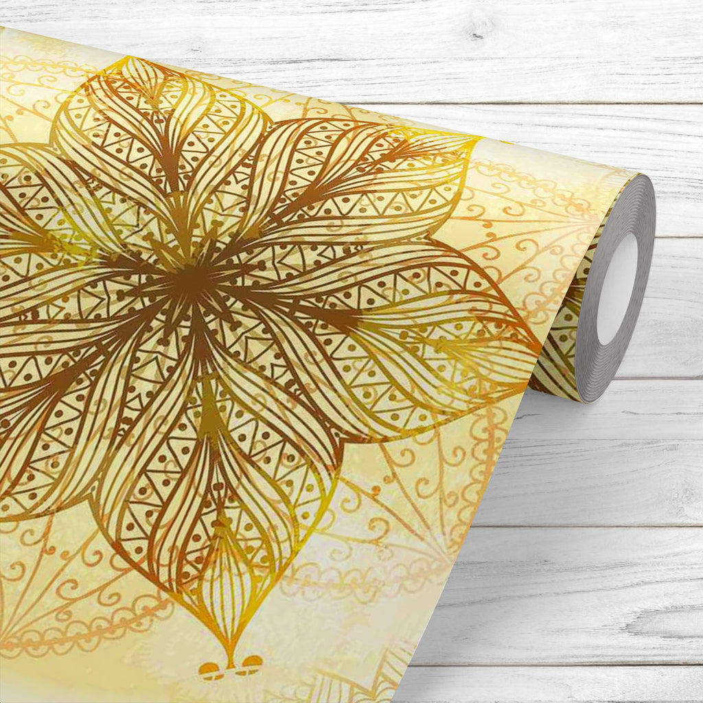 Ethnic Circular Ornament D1 Wallpaper Roll-Wallpapers Peel & Stick-WAL_PA-IC 5007465 IC 5007465, Abstract Expressionism, Abstracts, Allah, Arabic, Art and Paintings, Asian, Botanical, Circle, Cities, City Views, Culture, Drawing, Ethnic, Floral, Flowers, Geometric, Geometric Abstraction, Hinduism, Illustrations, Indian, Islam, Mandala, Nature, Paintings, Patterns, Retro, Semi Abstract, Signs, Signs and Symbols, Symbols, Traditional, Tribal, World Culture, circular, ornament, d1, wallpaper, roll, abstract, a