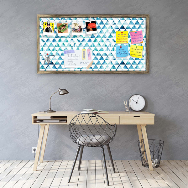 Watercolor Hipster Triangles Bulletin Board Notice Pin Board Soft Board | Framed-Bulletin Boards Framed-BLB_FR-IC 5007474 IC 5007474, Abstract Expressionism, Abstracts, Art and Paintings, Digital, Digital Art, Drawing, Eygptian, Fantasy, Fashion, Geometric, Geometric Abstraction, Graphic, Grid Art, Hipster, Illustrations, Modern Art, Patterns, Retro, Semi Abstract, Signs, Signs and Symbols, Space, Triangles, Watercolour, watercolor, bulletin, board, notice, pin, vision, soft, combo, with, thumb, push, pins,