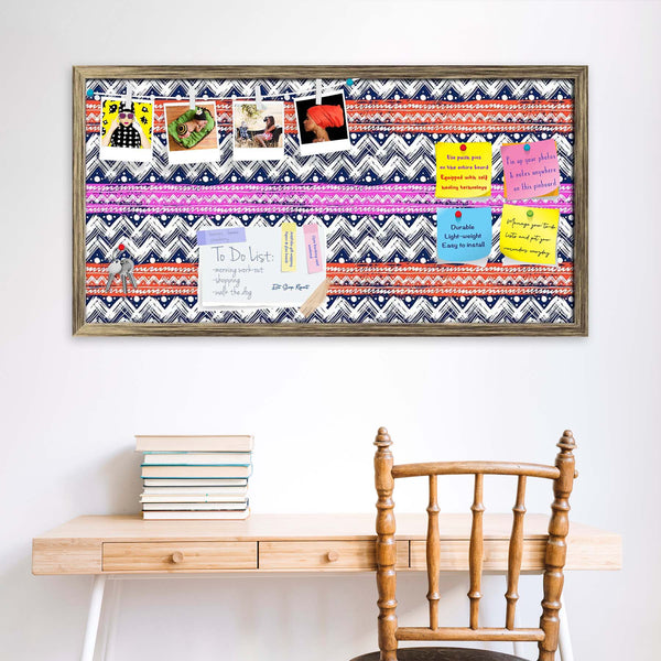 Bold Zigzag Bulletin Board Notice Pin Board Soft Board | Framed-Bulletin Boards Framed-BLB_FR-IC 5007506 IC 5007506, Christianity, Culture, Ethnic, Fashion, Illustrations, Patterns, Stripes, Traditional, Tribal, World Culture, bold, zigzag, bulletin, board, notice, pin, vision, soft, combo, with, thumb, push, pins, sticky, notes, antique, golden, frame, vector, seamless, pattern, hand, painted, brushstrokes, bright, colors, print, wallpaper, fall, winter, fabric, textile, christmas, wrapping, paper, artzfol