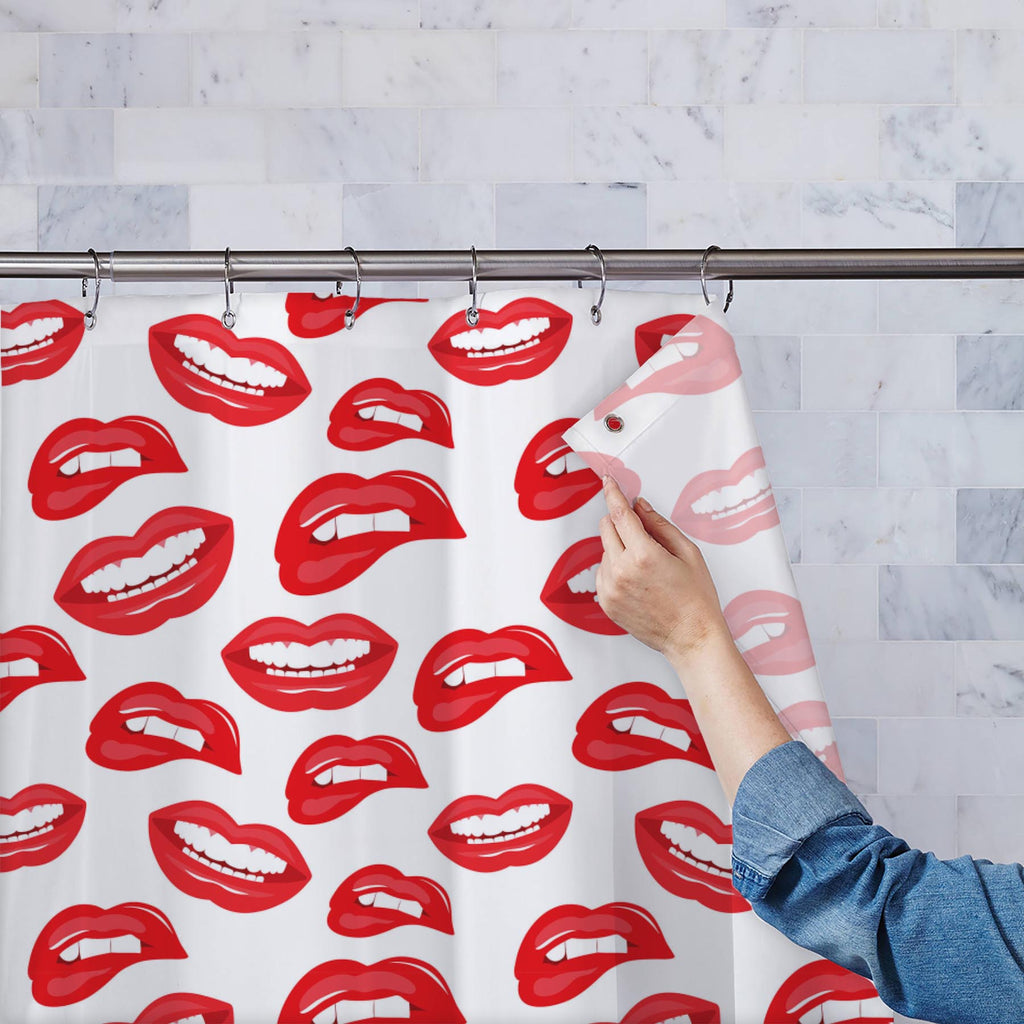 Lips D3 Washable Waterproof Shower Curtain-Shower Curtains-CUR_SH_EL-IC 5007519 IC 5007519, Art and Paintings, Illustrations, Love, Modern Art, Patterns, People, Pop Art, Romance, Signs, Signs and Symbols, lips, d3, washable, waterproof, shower, curtain, art, background, beauty, color, colorful, cosmetic, design, desire, emotions, female, fun, funny, girl, illustration, kiss, laughter, lipstick, lover, makeup, modern, mouth, open, paint, pattern, pop, print, pucker, red, repeat, repetition, seamless, shout,